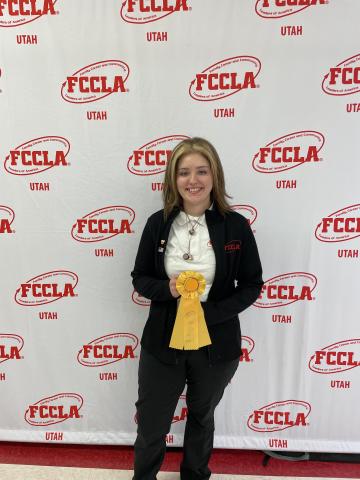 FCCLA members at region competition