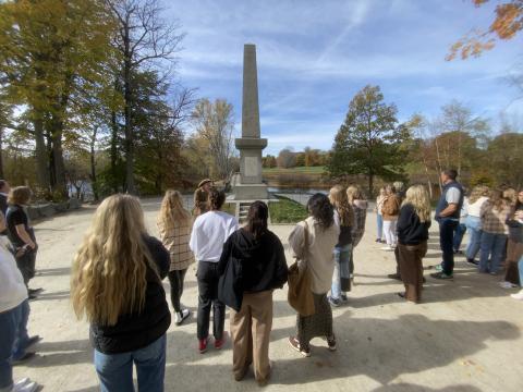 Students touring Boston, MA