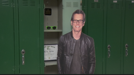 kevin bacon poster and locker