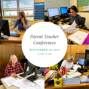 Parent teacher conferences are Thursday, September 30th