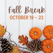Fall Break: October 19 - 23